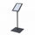 Espositore a Leggio con Piantana 29x47,7x2,3 cm in Alluminio Porta Menù Nera