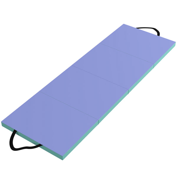 Tappeto Fitness Pieghevole 180x60x5 cm in Schiuma ad Alta Densità in Plastica ed EPE Verde e Viola acquista