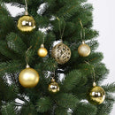 Set 100 Palline Decorative di Natale Ø3-4-6 cm Champagne      