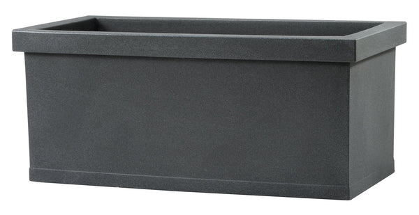 acquista Vase Résine Tulli Cassetta Lisse Classique Anthracite Différentes Tailles