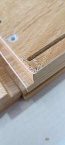 Scarpiera 2 Ante 108x55x36 cm in legno rovere chiaro Seconda Scelta