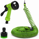 Tubo Estensibile da Giardino Pompa a Spirale 30 m con Pistola Irrigazione Verde      
