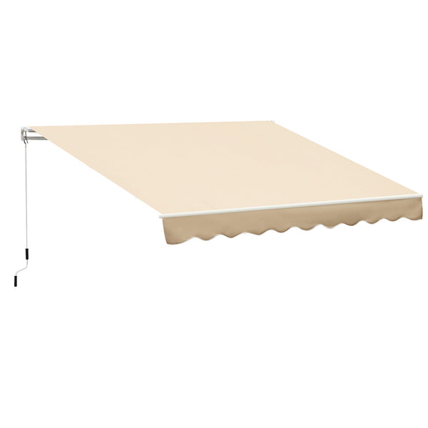 Store mural enroulable 3,95x2,45m en polyester beige online
