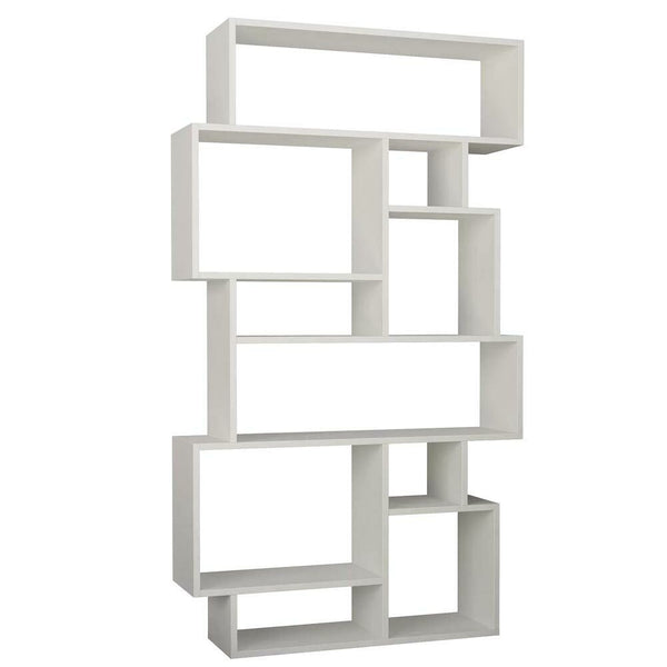 Libreria Moderna 168x96x25 cm Scaffale 8 Ripiani in MDF Bianco online