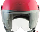 Casco Demi-Jet per Bambini Visiera Sagomata CGM Magic Mono 205A Rosa Fluo Varie Misure