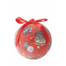 Set 14 Palle di Natale Ø7,5 cm in Polyfoam con Box Naif Rosso