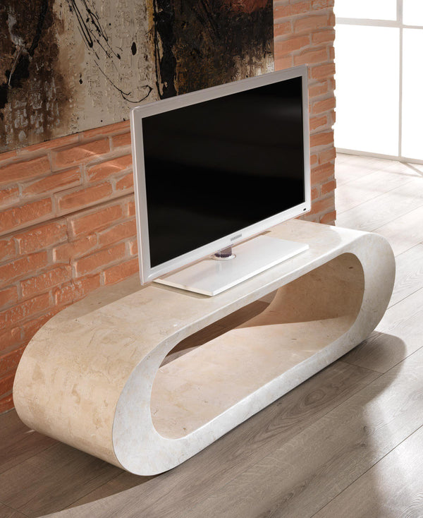 prezzo Table basse / meuble TV en pierre fossile Table basse / meuble TV