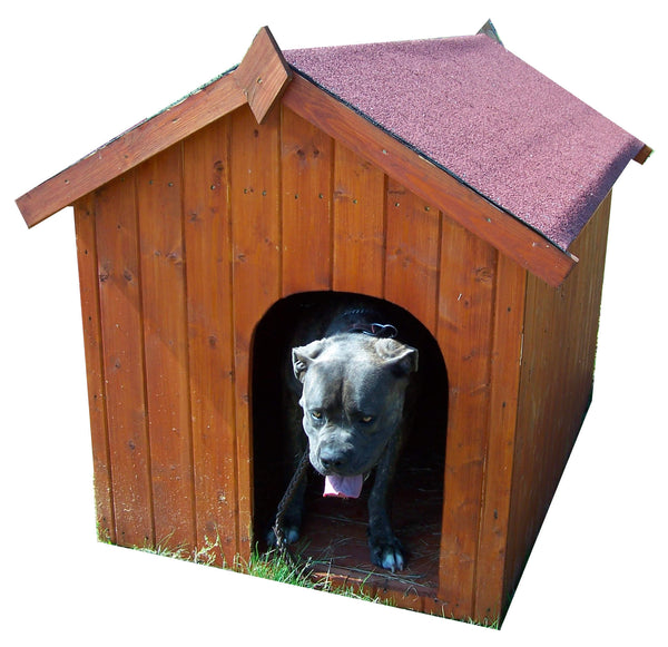 prezzo Grande niche pour chien 90x130x95 cm en bois naturel