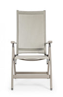 Poltrona Reclinabile Victor Tortora in Alluminio