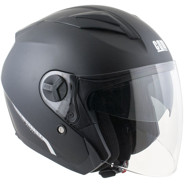 online Casque Jet pour Scooter CGM Daytona 130A Visière Longue Noir Mat