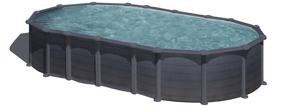 online Piscine Hors Sol Ovale 730x375xh132 cm en Acier et PVC Gre Capri