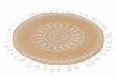 Set 6 Tovagliette Tonda in Juta Ø38 cm Villa d'Este Home Tivoli White
