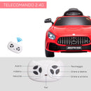 Macchina Elettrica per Bambini 12V con Licenza Mercedes GTR AMG Rossa