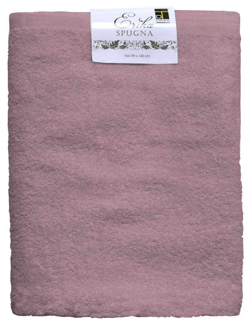 Telo Spugna Asciugamano 90x140cm Erika Vinaceo