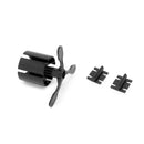 Colonna Passacavi in Tecnoplastica Emuca Hexa Nero