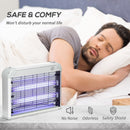 Zanzariera Elettrica 2 Lampade 20W in ABS e Metallo Bianca