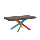 Tavolo Allungabile 200-460x90x77 cm Volantis Noce Telaio 4B 