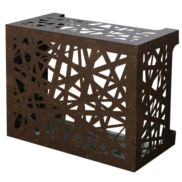 sconto Copricondizionatore Copertura per Climatizzatore 86x44x68 cm Artist M in Alluminio Marrone Corten