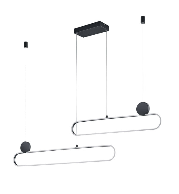 Lampada a Sospensione da Interno a LED in Metallo Alluminio spazzolato online