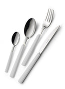 Servizio Set di Posate 24 Pezzi in Acciaio Eme Fast Bianco 19