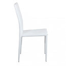 Sedia Cammie 41x50x91 h cm in Similpelle Bianco