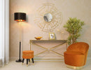 Scultura Leaf Glam 35x11,5x44 cm in Ferro Oro