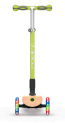 Monopattino 3 Ruote a LED Pieghevole 3 Altezze Max 50 Kg Globber Primo Foldable Wood Verde Lime