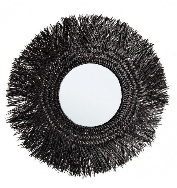 acquista Miroir avec cadre Ilusion Noir en fibres naturelles