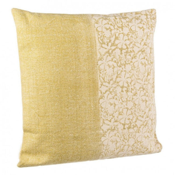 Coussin Larissa jaune 60x60 en tissu prezzo