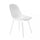 Chaise de jardin Vichy 55x46,5x85 h cm en plastique blanc