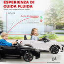 Macchina Elettrica per Bambini Licenza Audi RS con Telecomando Bianca e Nero