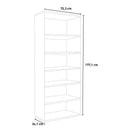 Libreria 6 Ripiani 72,3x34,1x177,1 cm in Truciolare Nobilitato Bianca