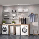 Kit per Fissaggio Mensole 280 mm in Acciaio Emuca Bianco