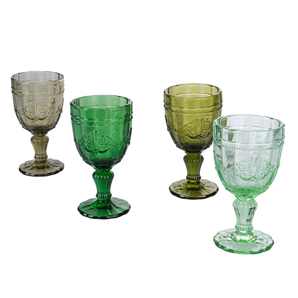 prezzo Ensemble de 4 verres Syrah Greenery en verre vert VdE Tivoli 1996