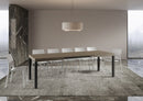  Tavolo Allungabile 160-420x90x77 cm Everyday Tortora Gambe Antracite