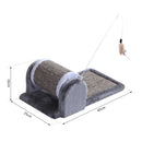 Tiragraffi per Gatto in Sisal Grigio 45x25x16 cm 