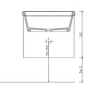 Mobile Lavatoio Sospeso 50,5x50,5x56 cm 2 Ante Montegrappa Novella Dipiù Antracite