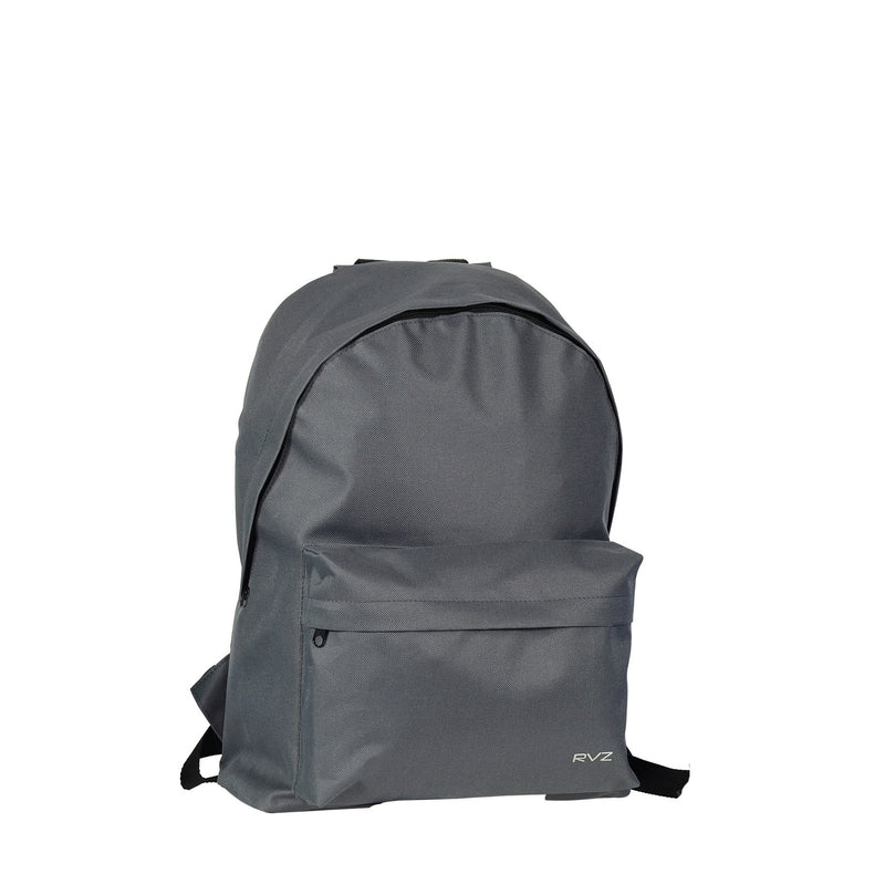 Zaino in Poliestere con Tasca Frontale e Spallacci Imbottiti Ravizzoni Madrid Grigio 