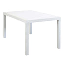 Tavolo Houston 150x90x74 h cm in Wicker Bianco