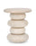 Table basse Ø 40x45 cm Caffè Blanc en Bois Naturel