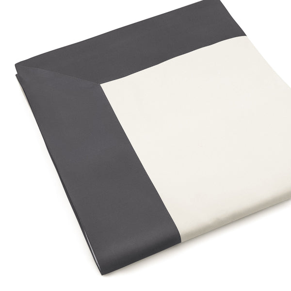 Parure de Draps et Taies d'Oreiller en Satin Mitera Diamant Grisaille Différentes Tailles prezzo