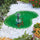 Bassin de Jardin Vert Artificiel 110x78x28 cm 120 Litres