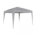 Gazebo Pieghevole 3x3 m in Acciaio Tortora