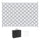 Tappeto da Esterno Reversibile 182x274 cm con Borsa per Trasporto Grigio Chiaro