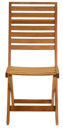 Sedia da Giardino Pieghevole in Legno Naturale Nanchino