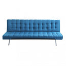 Divano Letto Barry 178x80x71 cm in Tessuto Blu melange