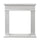 Cornice per Camino 89,5x28x90,5 cm Jefferson Rivestimento in Legno Bianco