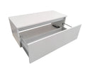 Mobile da Bagno Sospeso e Cassetto Soft Closing per Lavabo in Appoggio in Melaminico 100x45x37cm TFT Ibiza Bianco