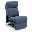 Poltrona Alzapersona Elettrica 2 motori 80x99x97 cm In Tessuto Jazz Denver Blu