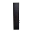 Mobile a Colonna da Bagno in Legno Marrone scuro 30x29x135 cm 